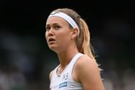 Marie Bouzkova at the 2022 Wimbledon Championships.